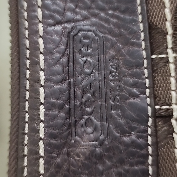 VINTAGE Coach Legacy Signature Monogram Canvas Crossbody Bag NWOT - Picture 10 of 11